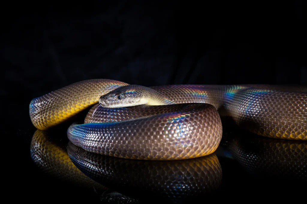 Un serpent martinique trigonocéphale dangereux mortel